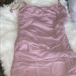 Scrunched midi dress